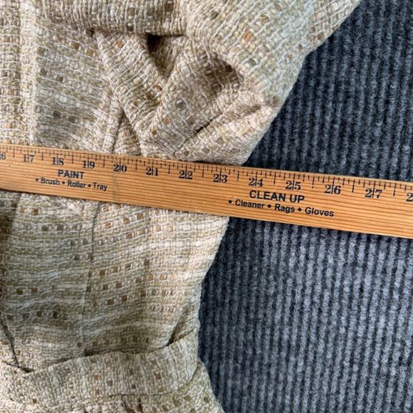 Metallic Gold Textured Tweed‎ Blazer Womens 20W Formal Career Evening Jacket - Picture 4 of 9